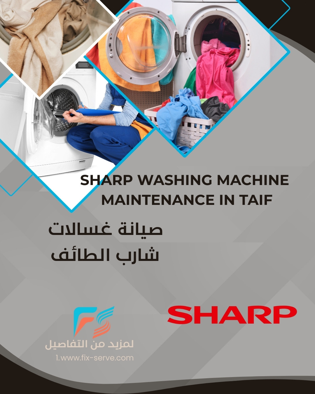 Sharp Washing Machine Maintenance in Taif