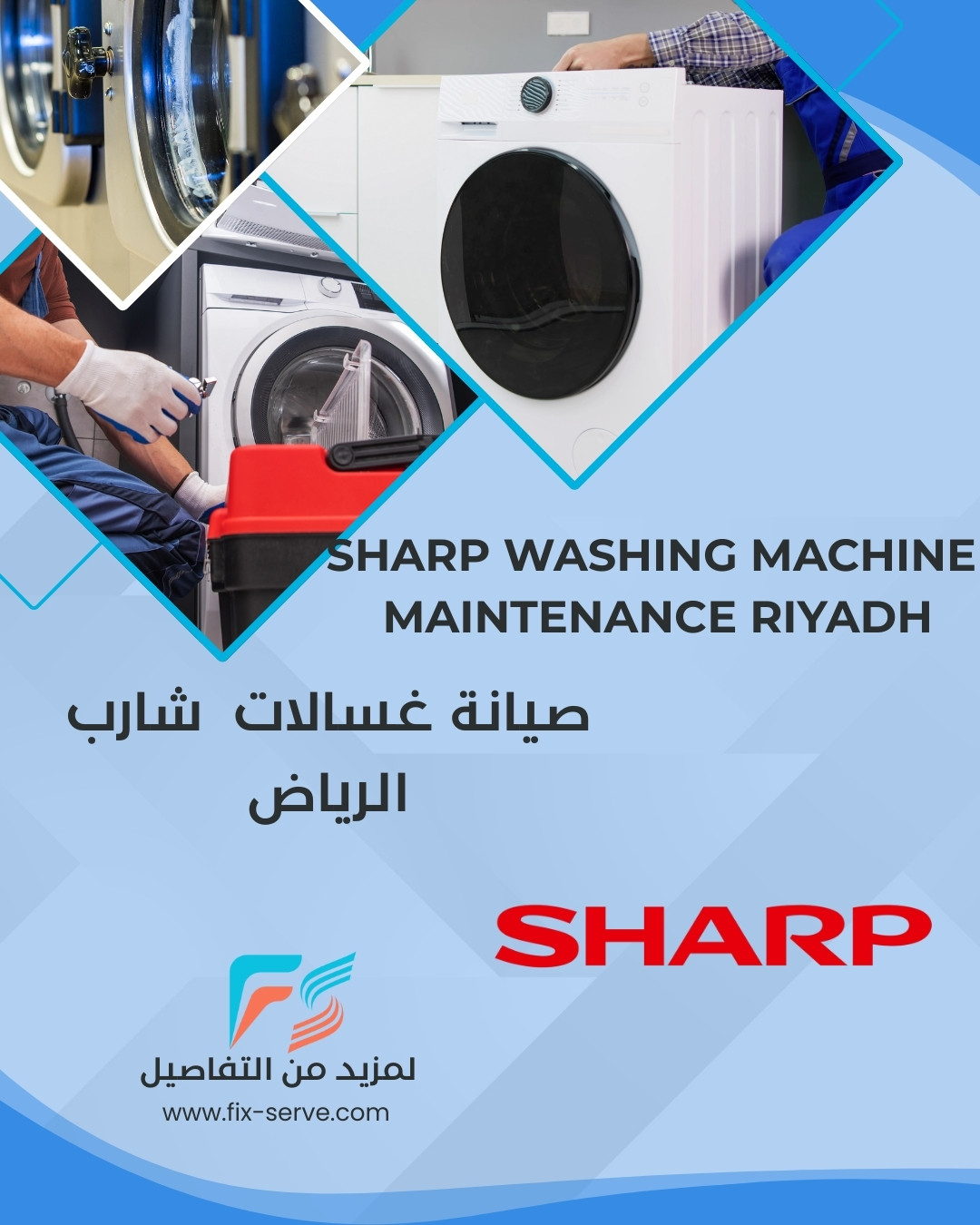 Sharp Washing Machine Maintenance in Riyadh